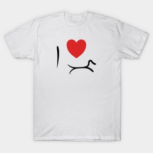 I Love Dachshund T-Shirt